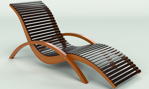 صندلی ساحلی چوبی