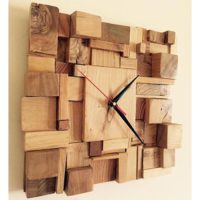 ساعت دیواری چوبی کد52