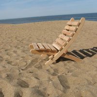 صندلی ساحلی تاشو چوبی