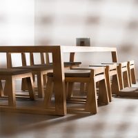 میز نهار خوری چوبی