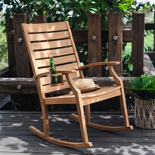صندلی راک چوبی